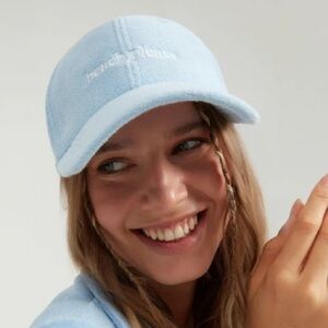 NWT « Beach Please » Beatrix light blue Terry cloth baseball cap One Size